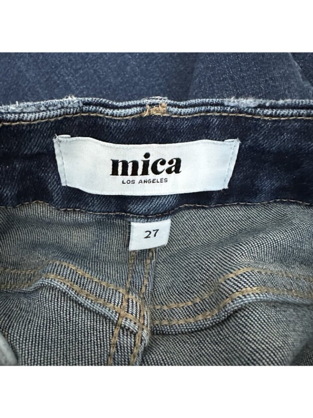 Mica Women’s Size 27 US Wide Leg Jeans High Rise Stretch Dark Wash Denim - Picture 3 of 11